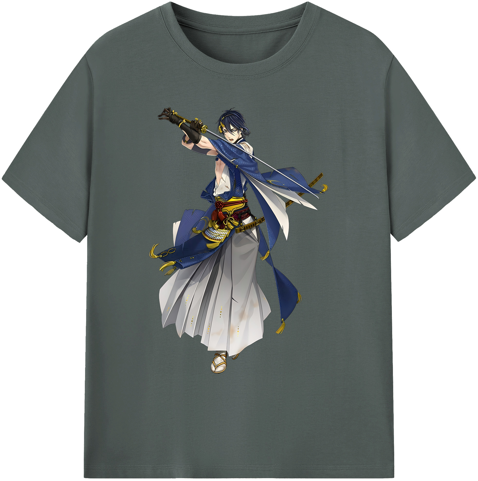 （画像用） 刀剣乱舞 Touken Ranbu 綿100％ メンズ半袖Tシャツ｜肌触りやわらか＆通気性